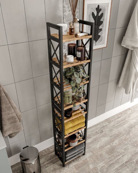 Zondo.hr Regal Flossko 8 (crna). Akcija -25%. 1153526