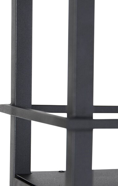 Industrijska viseća svjetiljka crna s mrežom 4 svjetla - Cage Rack