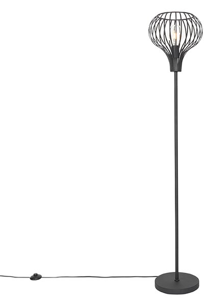 Moderna podna lampa crna - Saphira