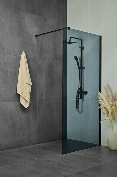 Aquaart Tuš stijena Vetro Black (Š x V: 90 x 200 cm)