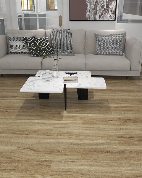 Idealker SPC pod 180x1220x4x1 mm, rustikalni hrast, prirodni/neutralni