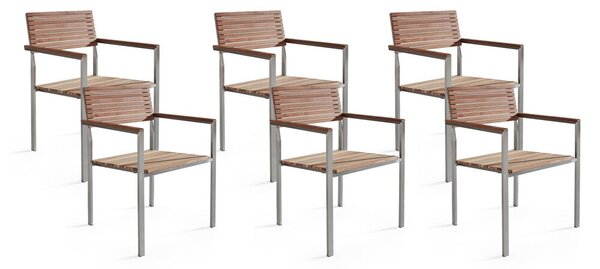 Zondo Set stolica 6 kom. Veneto (svijetlo drvo). 1011516