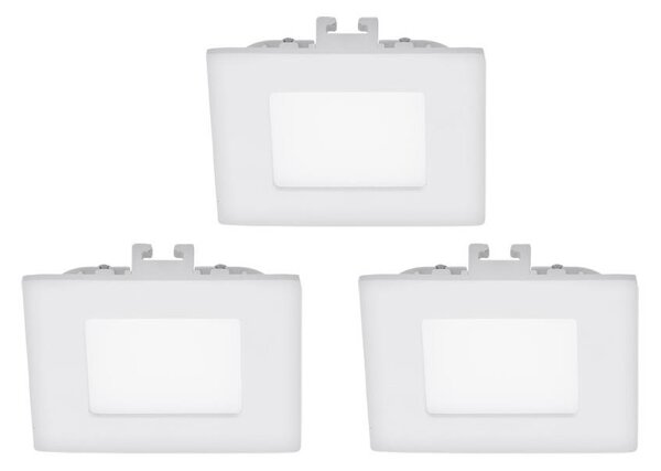 Eglo 94733 - SET 3x LED Ugradna svjetiljka FUEVA 1 1xLED/2,7W/230V