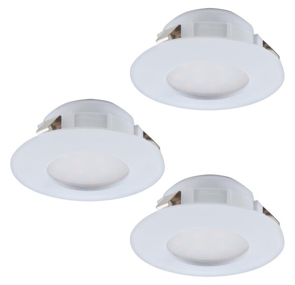 Eglo 95821- SET 3x LED Ugradbena svjetiljka za kupaonicu PINEDA 1xLED/6W/230V IP44