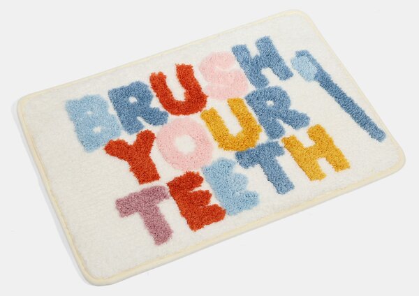 Sinsay - Kupaonska prostirka s natpisom BRUSH YOUR TEETH