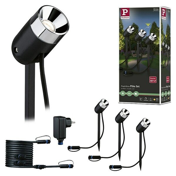Paulmann Plug & Shine Osnovni set (3,5 W, 230 V, IP65, Visina: 31 cm, 3 Kom.)
