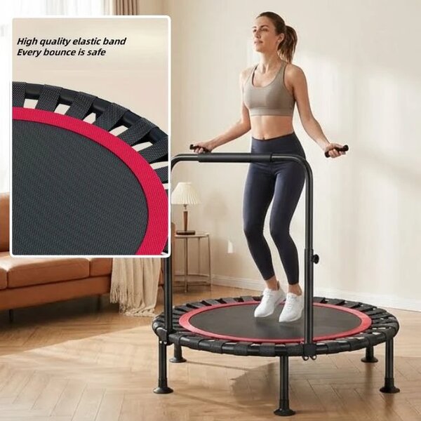 Bouncepro™ Sklopivi Trampolin S Podesivim Rukohvatom