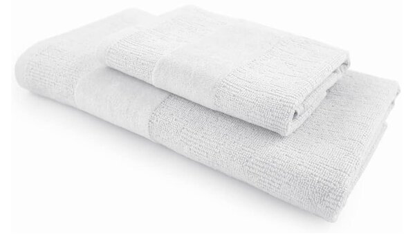 Set ručnika CARRARA 1 kom 60x100 cm i 1 kom 40x55 cm 100% pamuk, bijela