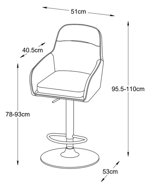 Zelene barske stolice u setu 2 kom (visine sjedala 69 cm) Avola – Unique Furniture