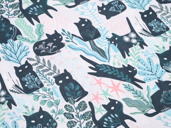 Posteljina od mikrovlakana CREEPY CATS šarena Dimenzije posteljine: 70 x 90 cm | 140 x 200 cm