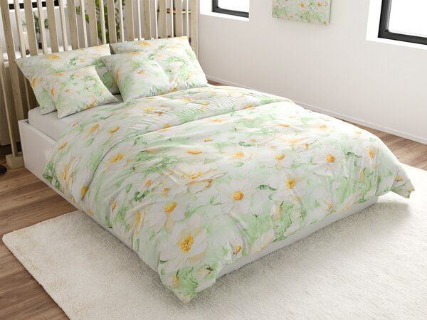 Posteljina od mikrovlakana SPRING MEADOW zelene boje Dimenzije posteljine: 70 x 80 cm | 140 x 200 cm