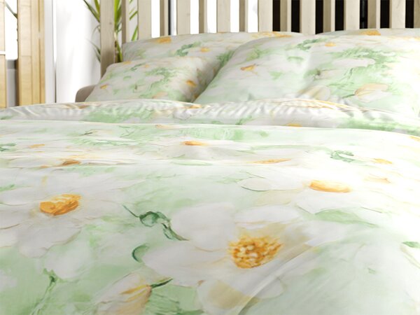 Posteljina od mikrovlakana SPRING MEADOW zelene boje Dimenzije posteljine: 70 x 80 cm | 140 x 200 cm