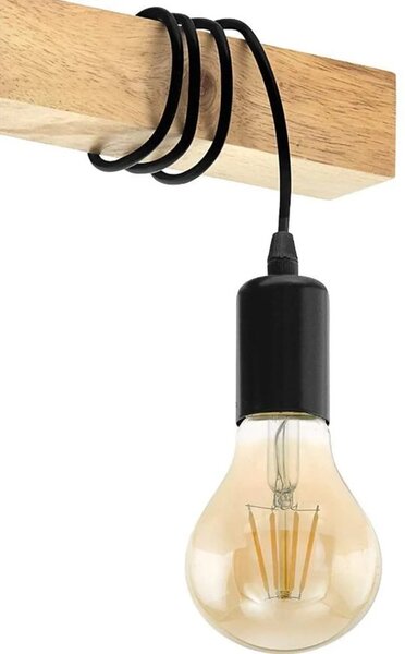 Visilica u seoskom stilu s tri lampe