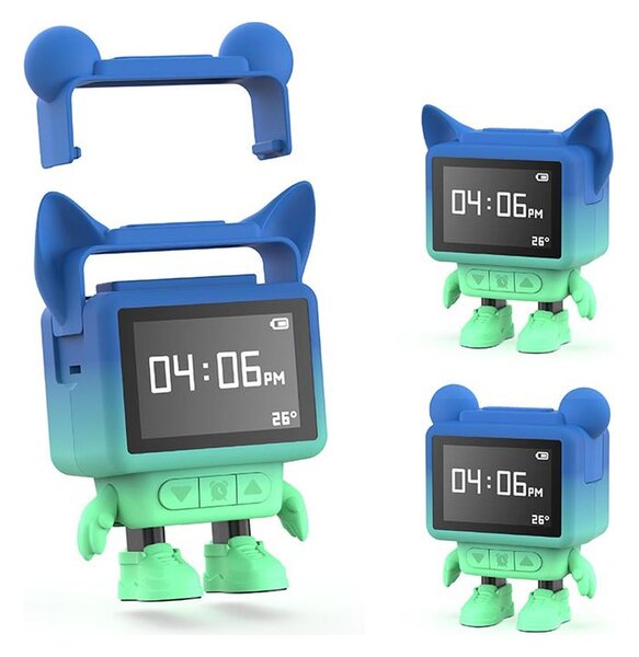 MOB Multifunkcijski dječji sat s umirujućim zvukovima Dancing Clock - Blue 1054