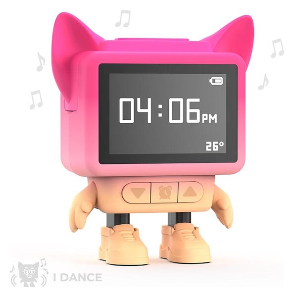 MOB Multifunkcijski dječji sat s umirujućim zvukovima Dancing Clock - Pink 1053