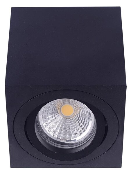 Emithor 48609 - Stropna reflektorska svjetiljka SURFACE 1xGU10/50W/230V crna uglate