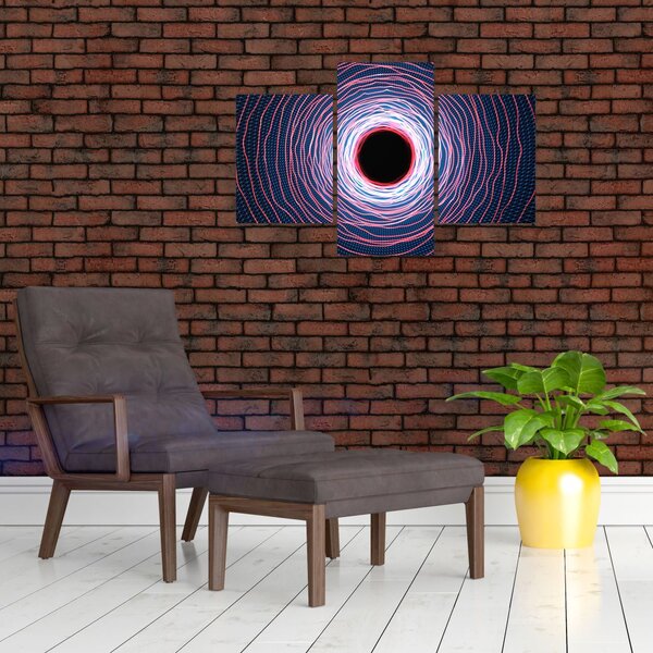 Slika apstrakcije kruga (90x60 cm)