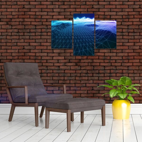 Slika - Planine u računalnom modelu (90x60 cm)