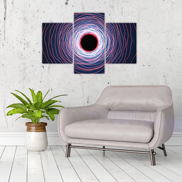 Slika apstrakcije kruga (90x60 cm)