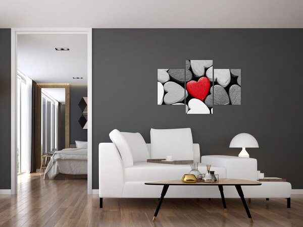 Slika drvenih srca (90x60 cm)
