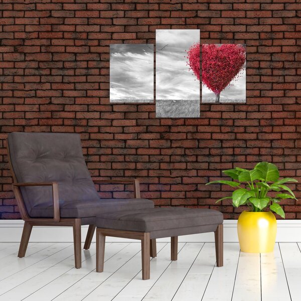 Slika - Krošnja stabla u obliku srca (90x60 cm)