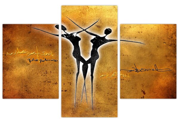 Slika naslikanog plesnog para (90x60 cm)