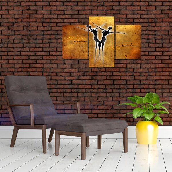 Slika naslikanog plesnog para (90x60 cm)
