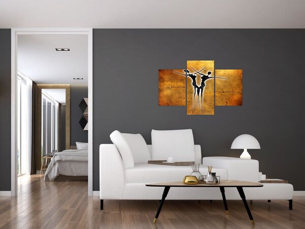 Slika naslikanog plesnog para (90x60 cm)