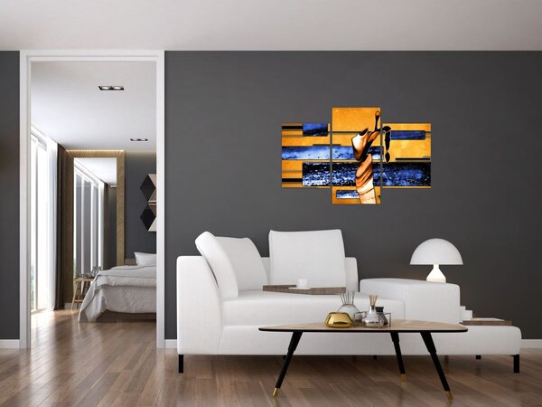 Slika apstraktne slike (90x60 cm)