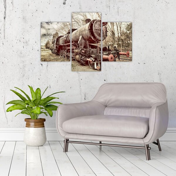 Povijesna slika lokomotive (90x60 cm)