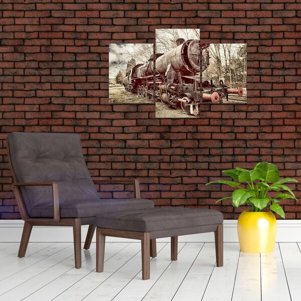 Povijesna slika lokomotive (90x60 cm)