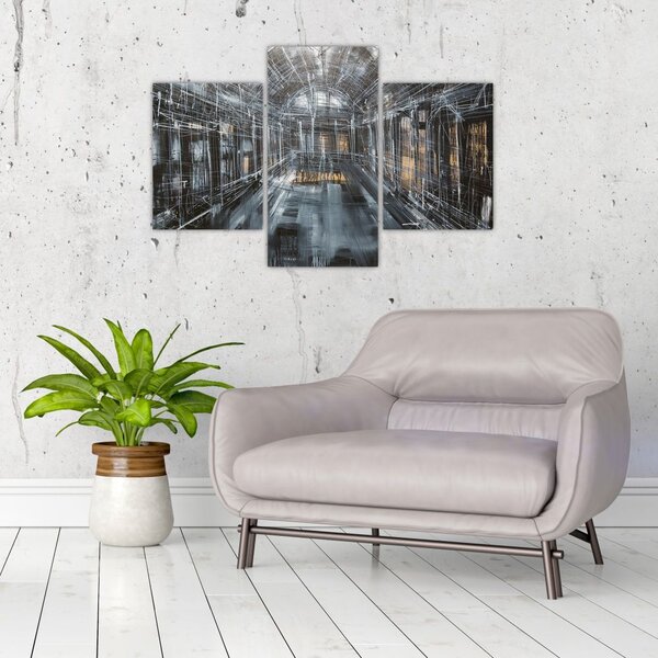 Slika interijera stare zgrade (90x60 cm)