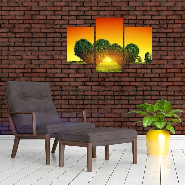 Slika - Srce u krošnjama drveća (90x60 cm)