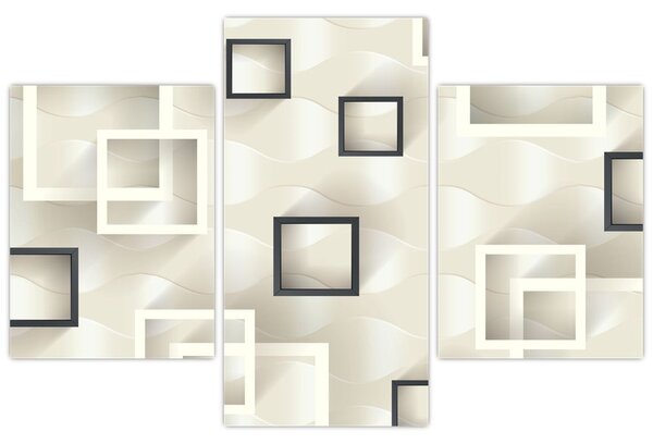 Geometrijska apstraktna slika (90x60 cm)