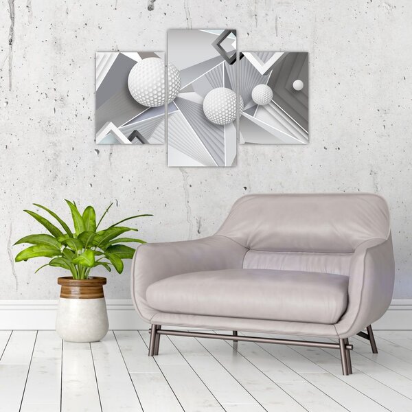 Geometrijska apstraktna slika (90x60 cm)