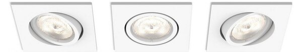 Philips 50123/31/P0 - SET 3x LED Prigušiva ugradbena svjetiljka LED/4,5W/230V