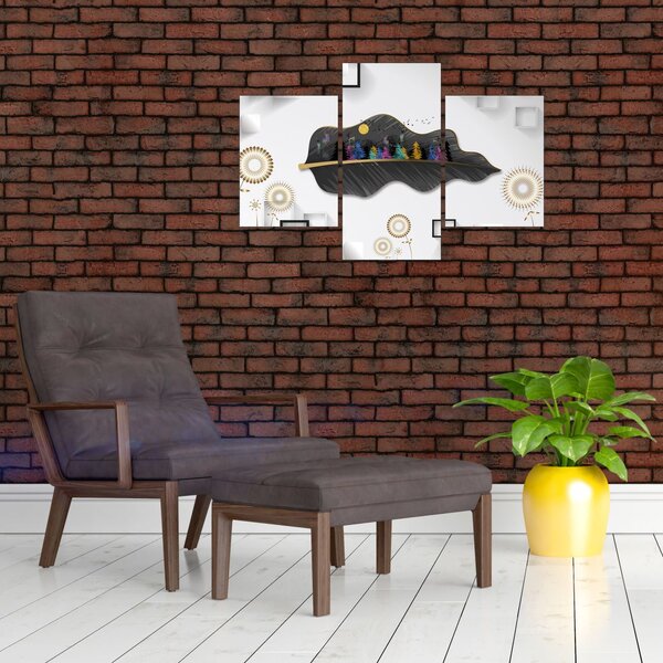 Slika apstrakcije (90x60 cm)