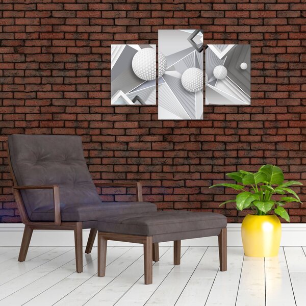 Geometrijska apstraktna slika (90x60 cm)