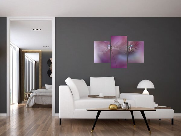 Slika kapljica na paperju (90x60 cm)