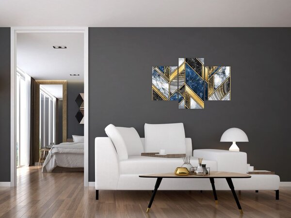 Slika umjetničke apstrakcije (90x60 cm)