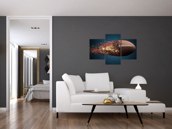 Slika - Ragbi lopta u akciji (90x60 cm)