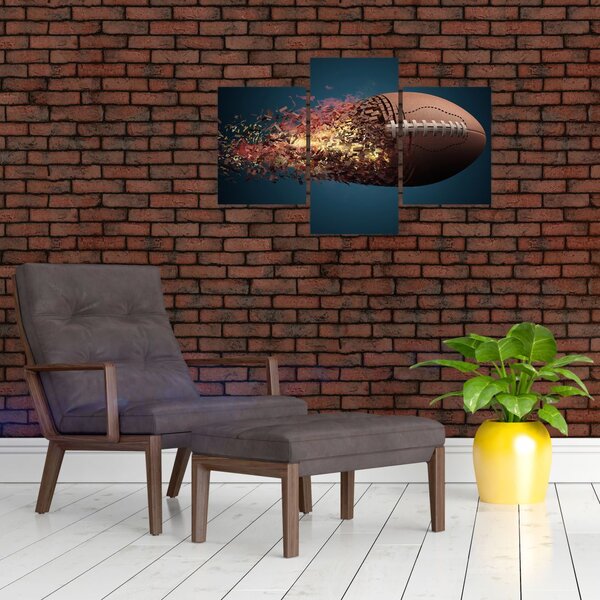 Slika - Ragbi lopta u akciji (90x60 cm)