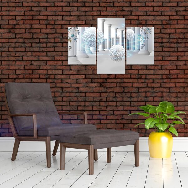 Apstraktna slika u antičkom stilu (90x60 cm)