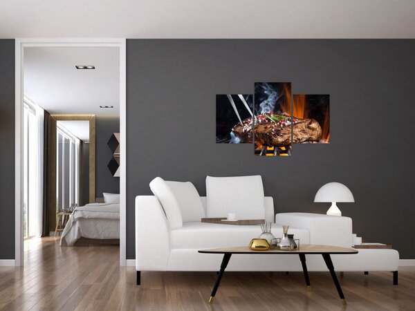 Slika odreska s roštilja (90x60 cm)