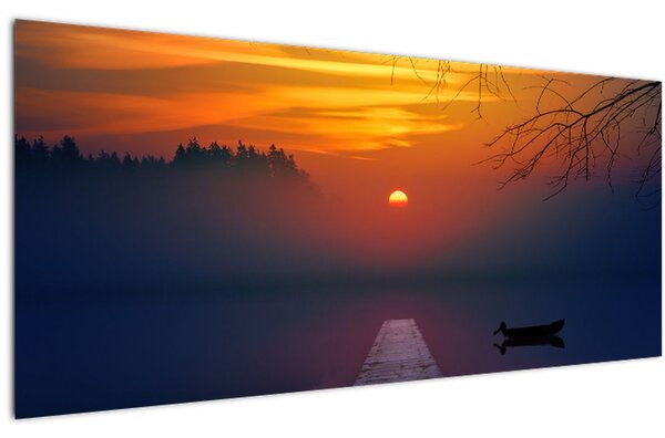 Slika mosta sa zalaskom sunca (120x50 cm)