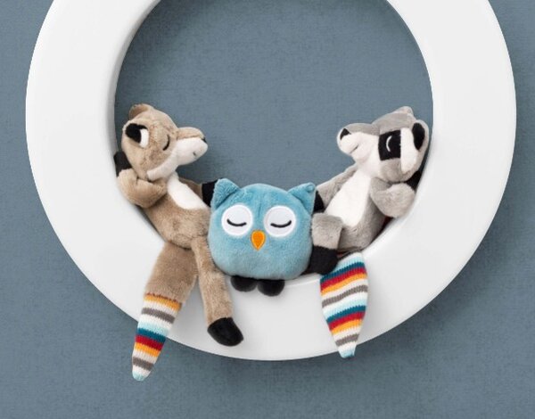 Zazu noćno svjetlo s mekanim igračkama na magnete - USB punjenje - Fay, Rex i Otis