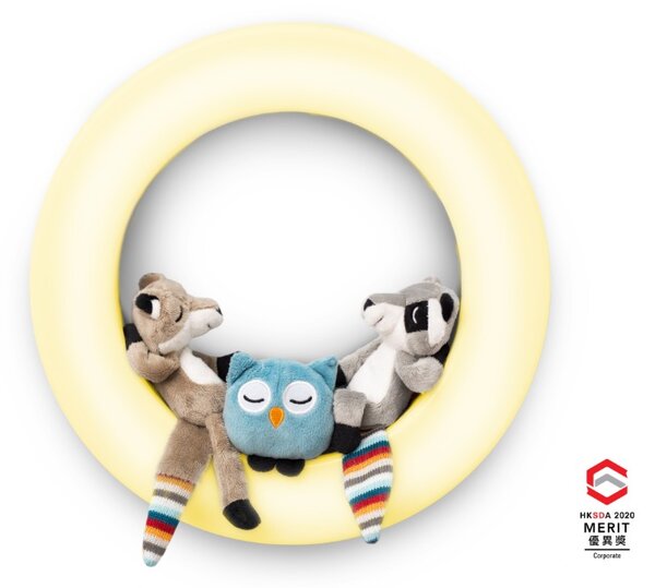Zazu noćno svjetlo s mekanim igračkama na magnete - USB punjenje - Fay, Rex i Otis