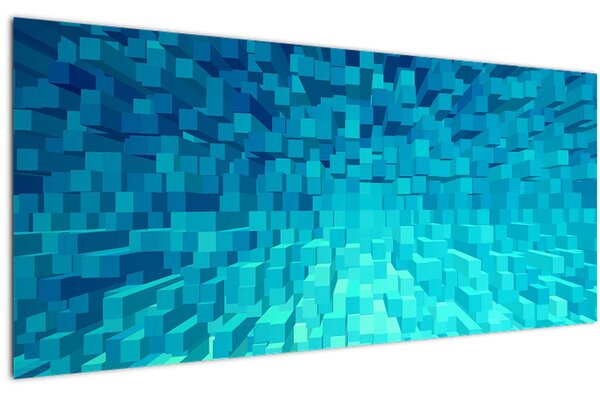 Slika - apstraktne kocke (120x50 cm)