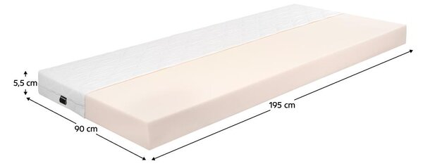 Pjenasti madrac 195x90 cm Viento (T3)