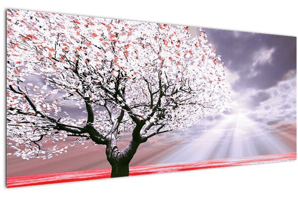 Crvena slika stabla (120x50 cm)